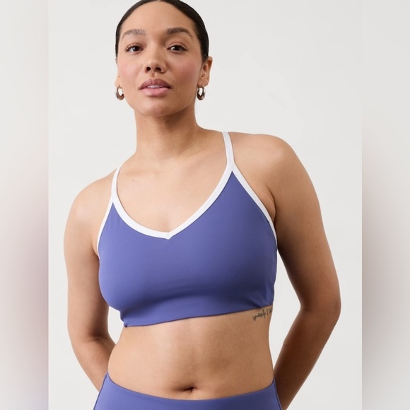 NWT Athleta Seabreeze Bikini Dusk/White Top Size Large (Best for D-DD C… - Picture 3 of 8